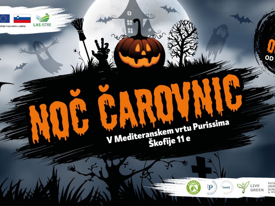 Noč čarovnic v Mediteranskem vrtu Purissima